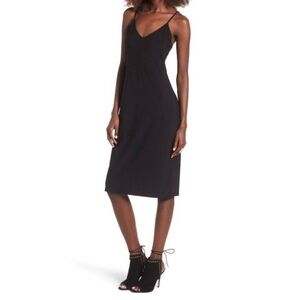 Sexy cute Nordstrom Little black slip dress small